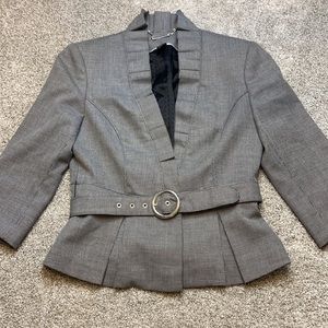 White House Black Market Ruffle Blazer